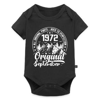September 1972 Original:52 Years Anniversary Gift - Baby Premium short-sleeve bodysuit - black - Front