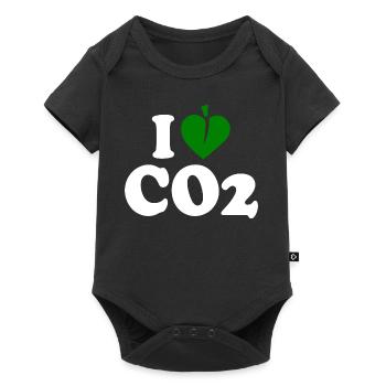 I love co2 - Baby Premium short-sleeve bodysuit - black - Front
