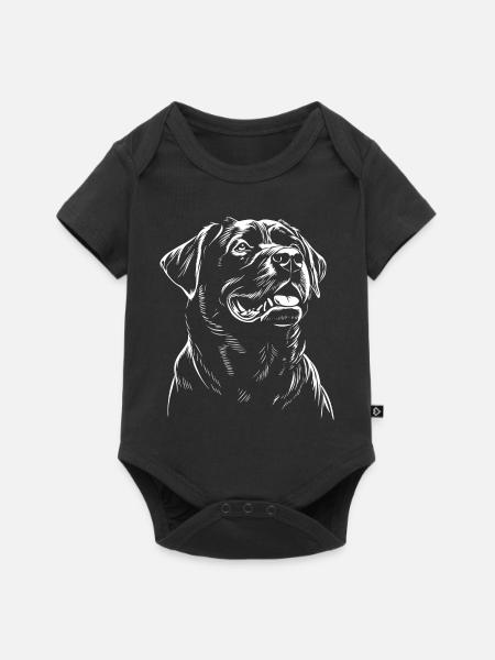Rottweiler - Hunde Fan - Baby Premium Kurzarmbody - Schwarz