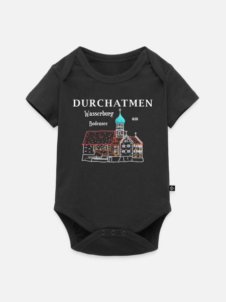 Wasserburg am Bodensee, Durchatmen, Deutschland - Baby Premium Kurzarmbody - Schwarz