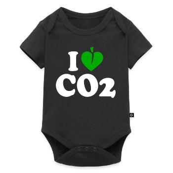 I love co2 - Baby Premium short-sleeve bodysuit - black - Front