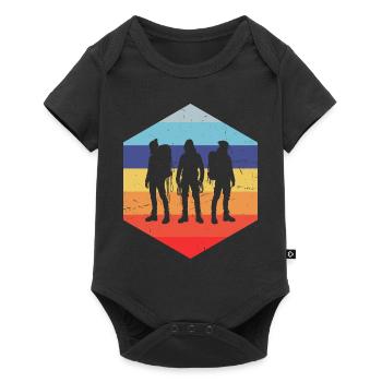 Boulder Climber Bouldering Men's Climbers - Baby Premium short-sleeve bodysuit - black - Front