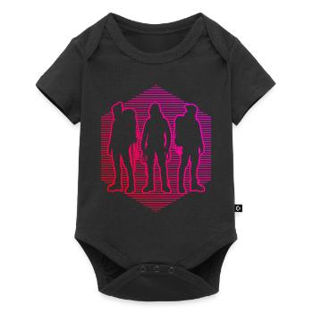 Femmes Grimpeurs Hommes Escalade Bloc - Body à manches courtes Premium Bébé - noir - Devant