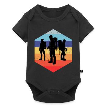 Grimpeurs Bloc Femmes Hommes Grimpeurs - Body à manches courtes Premium Bébé - noir - Devant