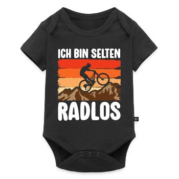 Rare Wheelless Bicycle Mountain Bike Road Bike - Baby Premium short-sleeve bodysuit - black - Front