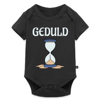 Geduld am Ende - Baby Premium Kurzarmbody - Schwarz - Vorne