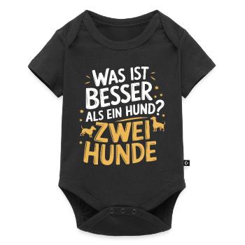 Dog Dogs Pet Funny Sayings - Baby Premium short-sleeve bodysuit - black - Front