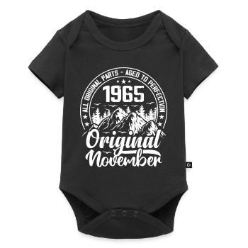 novembre 1965 Original 59 Ans Cadeau Anniversaire - Body à manches courtes Premium Bébé - noir - Devant