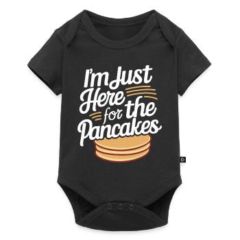 Pancakes Breakfast Food Pancake - Baby Premium short-sleeve bodysuit - black - Front