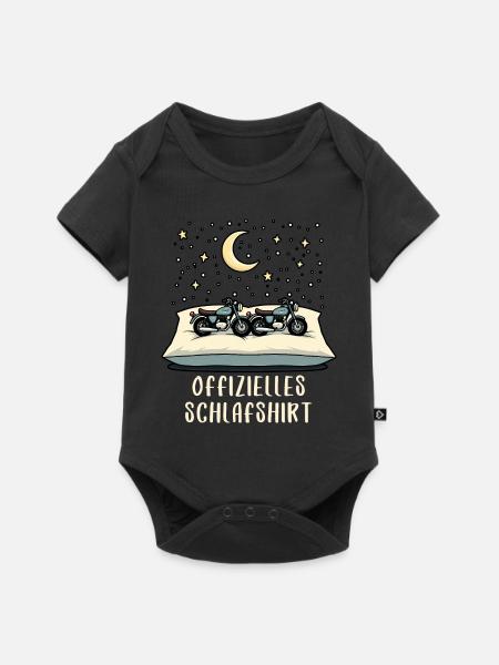 offizielles schlafshirt pärchen simson s51Moto - Baby Premium Kurzarmbody - Schwarz