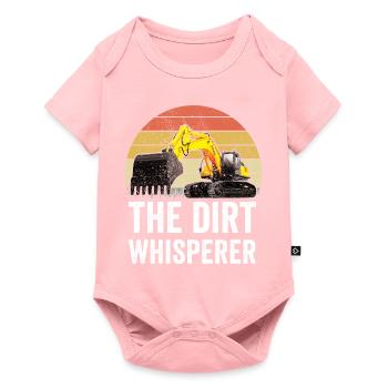 Excavator Construction Worker - Baby Premium short-sleeve bodysuit - rose - Front