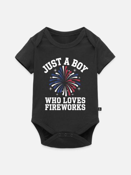 Pyrotechniker Feuerwerk Pyrotechnik - Baby Premium Kurzarmbody - Schwarz