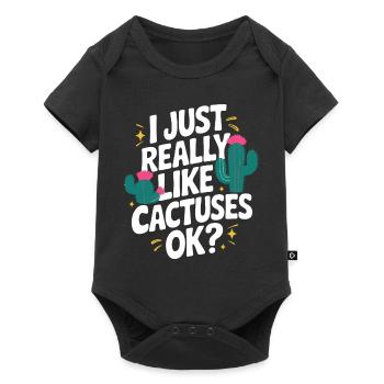 Cactus Cacti Desert Plant - Baby Premium short-sleeve bodysuit - black - Front