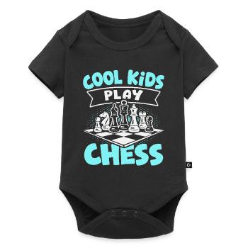 Chess Player Cool Kids Play Chess - Baby Premium short-sleeve bodysuit - black - Front