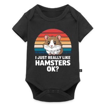 Hamster - Baby Premium short-sleeve bodysuit - black - Front