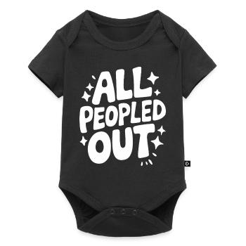 Introvert, antisocial, introvert - Baby Premium short-sleeve bodysuit - black - Front