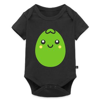 petit pois - Body à manches courtes Premium Bébé - noir - Devant