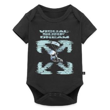 Rêve visuel de kitesurf - Body à manches courtes Premium Bébé - noir - Devant