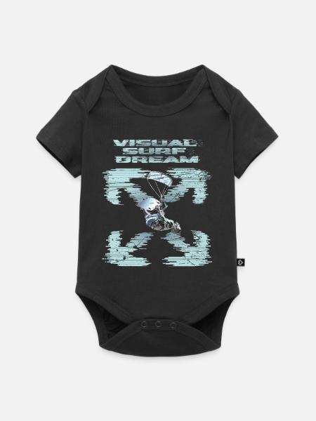 Visual Kitesurfing Dream - Baby Premium short-sleeve bodysuit - black