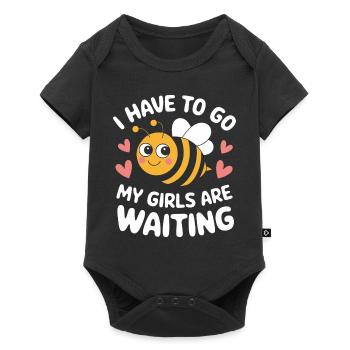 abeille abeille apicultrice abeille abeille - Body à manches courtes Premium Bébé - noir - Devant