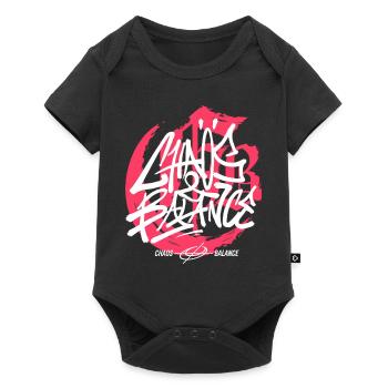 Streetwear Urban Graffiti - Baby Premium Kurzarmbody - Schwarz - Vorne