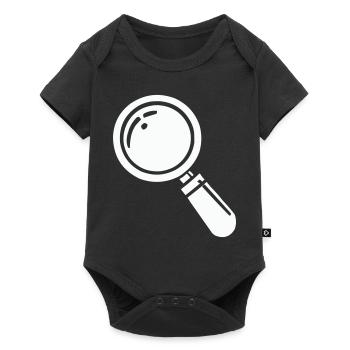 magnifying glass - Baby Premium short-sleeve bodysuit - black - Front