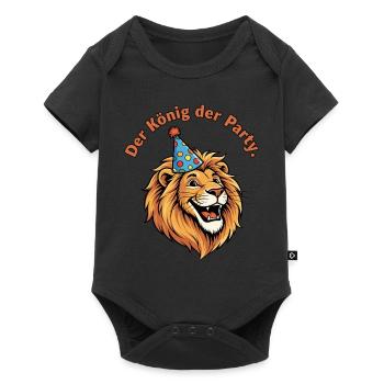 Le roi de la fête - Body à manches courtes Premium Bébé - noir - Devant