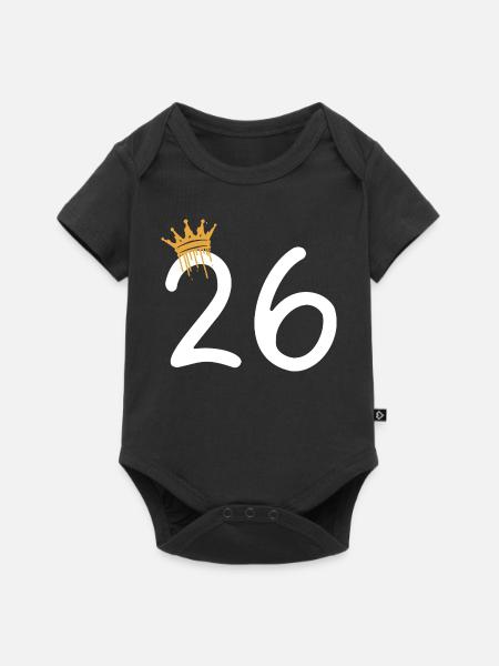 26 - Baby Premium Kurzarmbody - Schwarz