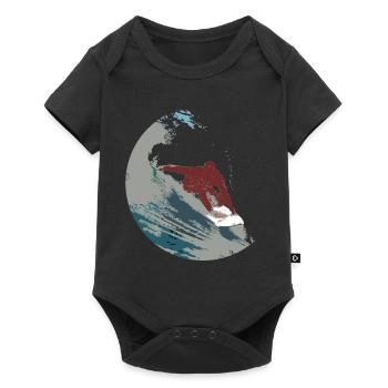 Surfer - Baby Premium Kurzarmbody - Schwarz - Vorne