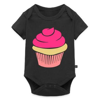 cupcake - Baby Premium short-sleeve bodysuit - black - Front
