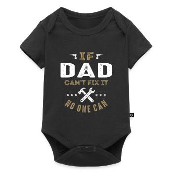 Dad Can Fix It - Baby Premium short-sleeve bodysuit - black - Front