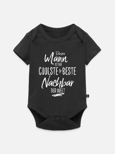 nachbar - Baby Premium Kurzarmbody - Schwarz