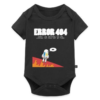 Astronaut 404 - Baby Premium short-sleeve bodysuit - black - Front