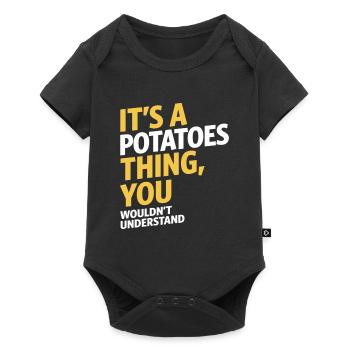 Potatoes Thing - Baby Premium short-sleeve bodysuit - black - Front