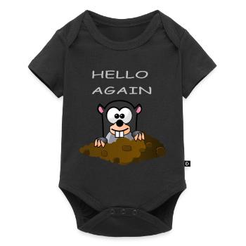 Maulwurf Hello Again - Baby Premium Kurzarmbody - Schwarz - Vorne