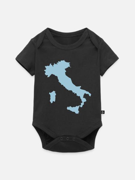 Italien - Baby Premium Kurzarmbody - Schwarz