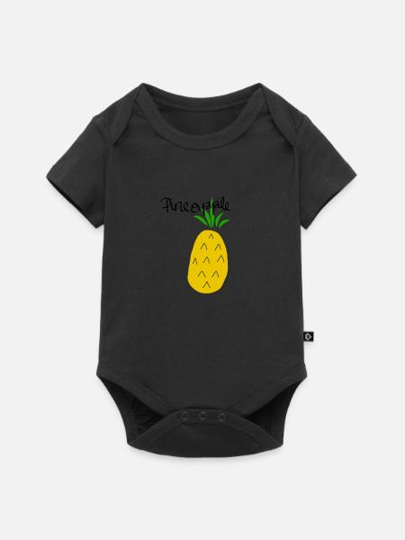 Pineapple - Baby Premium short-sleeve bodysuit - black