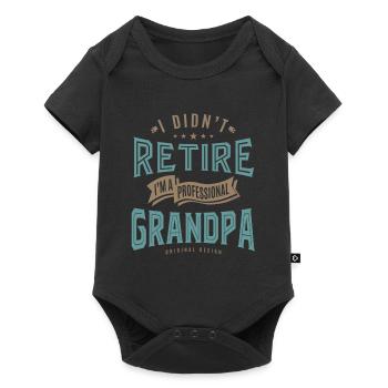 Professional Grandpa - Baby Premium short-sleeve bodysuit - black - Front