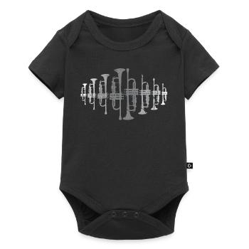 Trumpets design instruments music - Baby Premium short-sleeve bodysuit - black - Front