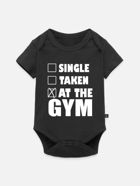 Gym - Baby Premium Kurzarmbody - Schwarz