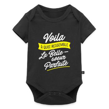 Belle soeur parfaite - Body à manches courtes Premium Bébé - noir - Devant