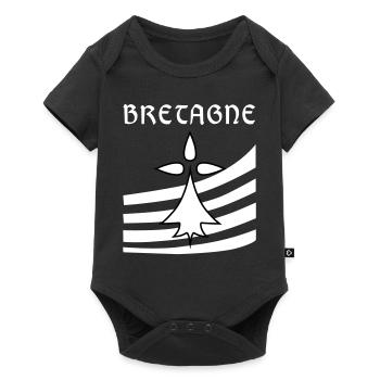 Bretagne blason - Body à manches courtes Premium Bébé - noir - Devant