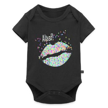Alaaf! Konfetti Kuss Geschenkidee - Baby Premium Kurzarmbody - Schwarz - Vorne