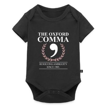 The Oxford Comma English Teacher Grammar Police - Baby Premium short-sleeve bodysuit - black - Front