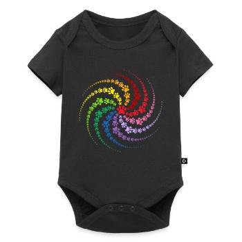Dog Paw - Baby Premium short-sleeve bodysuit - black - Front