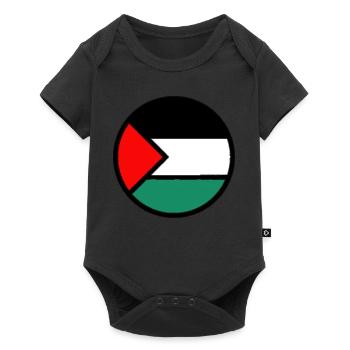 Palestinian flag - Baby Premium short-sleeve bodysuit - black - Front