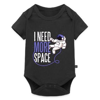 I need more space astronaut space Mars life - Baby Premium short-sleeve bodysuit - black - Front