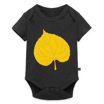 Linde Leaf - Baby Premium short-sleeve bodysuit - black - Front