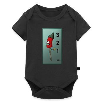 Sylvester 3 2 1 - Baby Premium Kurzarmbody - Schwarz - Vorne