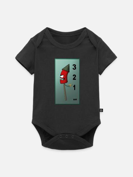 Sylvester 3 2 1 - Baby Premium Kurzarmbody - Schwarz